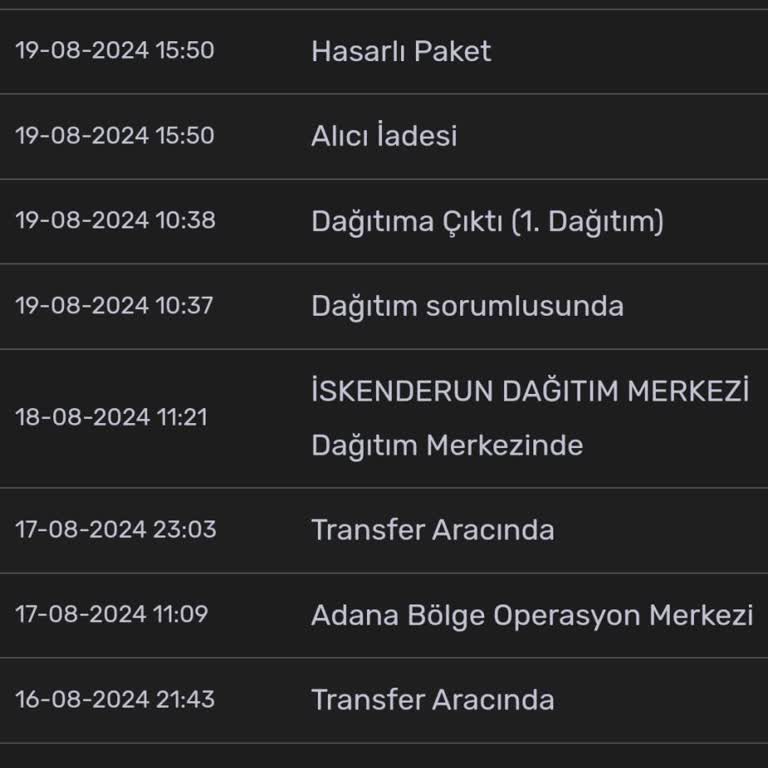 Kargom Sende Sorumsuzluluğu