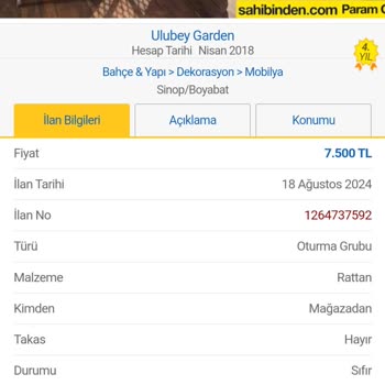 Sahibinden.com Üzerinden Yapılan Alışverişte Yaşanan Sorun