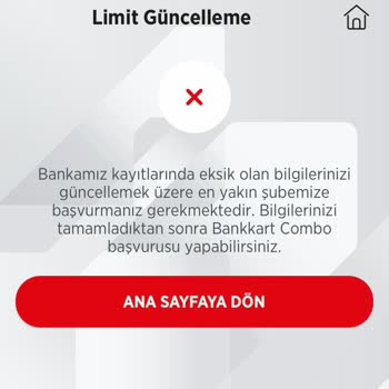 Ziraat Bankası Bankkart Classıc Troy Limit Artış Reddi