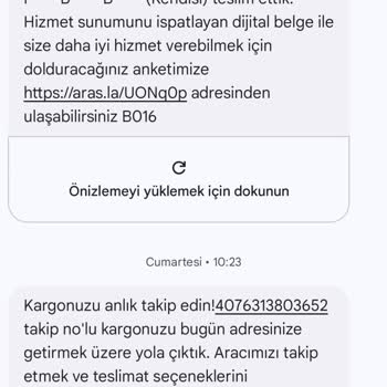 Aras Kargo Dağıtım Bölgesi Sorunu Ve Müşteri Hizmeti Şikayeti