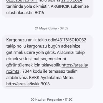 Aras Kargo Dağıtım Bölgesi Sorunu Ve Müşteri Hizmeti Şikayeti