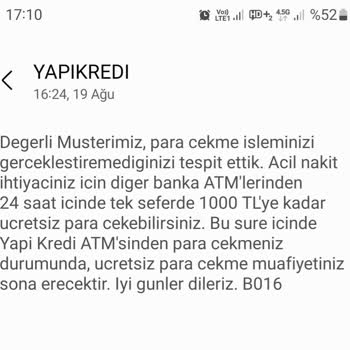 Yapı Kredi Bankası ATM'leri Her Ayın Belli Günü Devre Dışı Bırakıyor!
