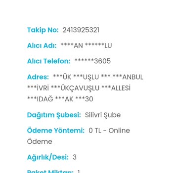 Kargoist Firması Siparişimi Teslim Etmiyor