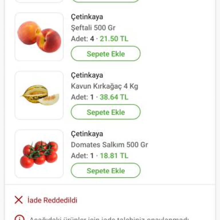 Trendyolgo Eksik Ürün