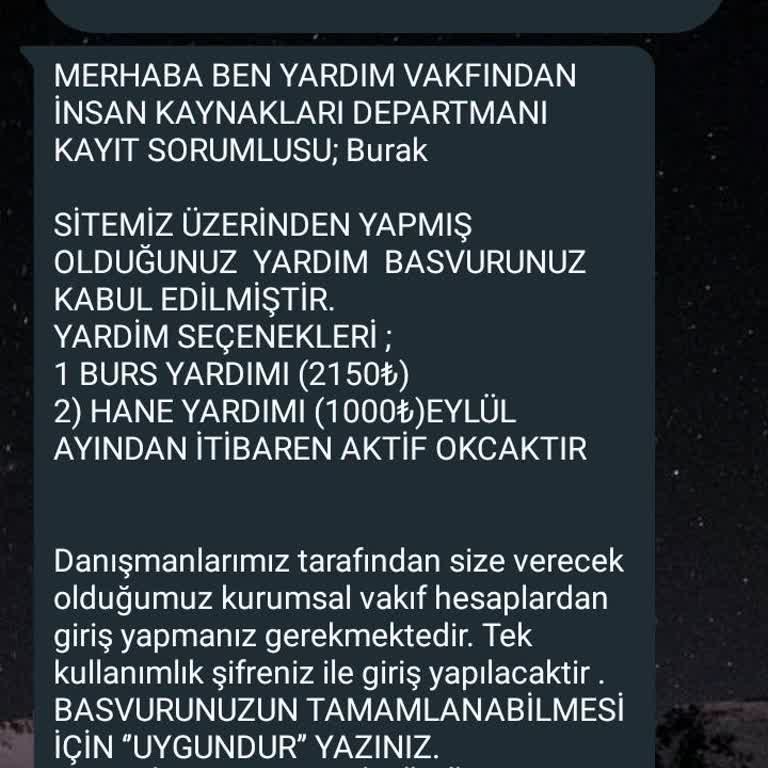 Gençlik Burs Vakfı Gençlik Bursu Şikayet