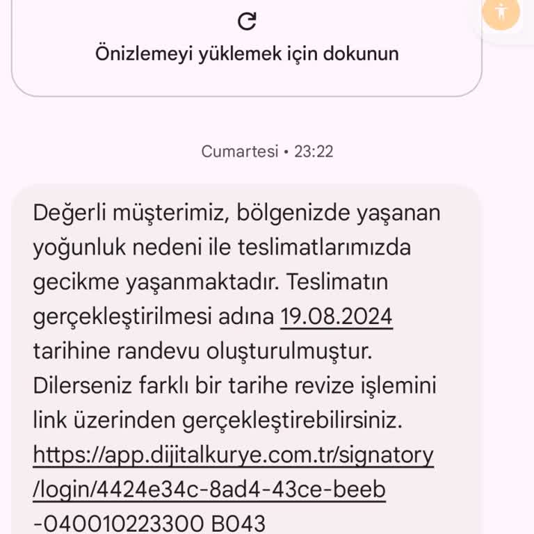 Dijital Kurye Teslimat Tarihinde Gelmiyor