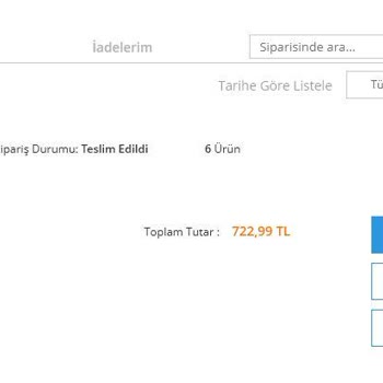 Avansas Eksik Ürün Gönderdi Ve Uzun Süredir Ürünleri Göndermiyor