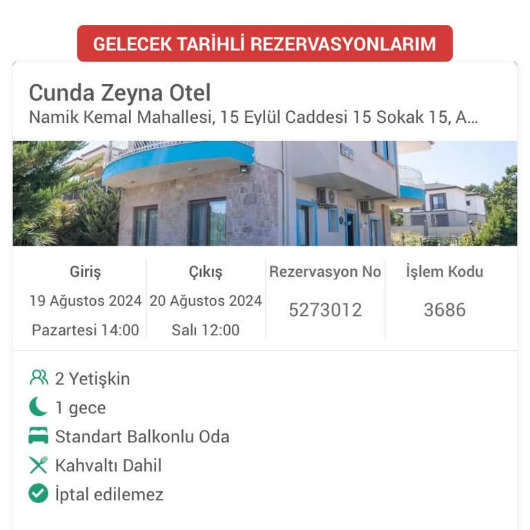 Obilet'ten Rezervasyon Yapılan Otele Giriş Yapamayıp Mağdur Olmak