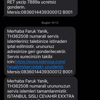 Roborock Teknik Servisin Kafasına Göre İşlem İptal Etmesi