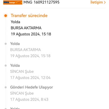 MNG Kargo Kargomu Yanlış Yere Gönderdiler