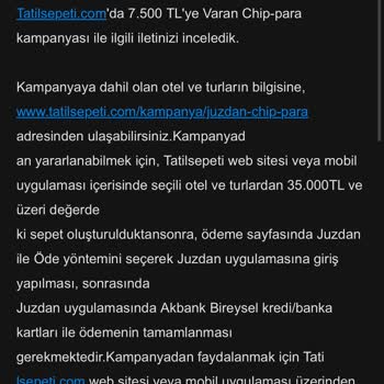 Akbank Chip Param Yatmadı