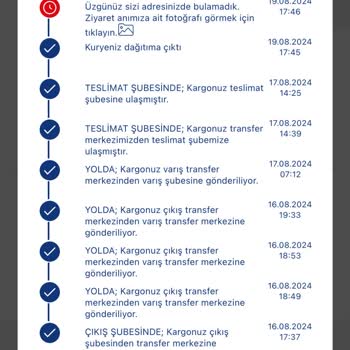 Aras Kargo Süreyyapaşa Şubesi Teslimat Yapmıyor