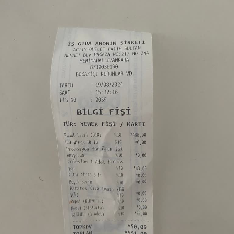A City KFC Şikayet