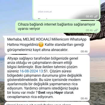 Millenicom Ev İnterneti Altyapı Sorunu