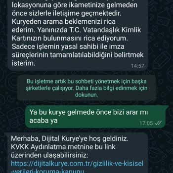 Dijital Kurye Telekom Kurye Hizmeti Zamanımı Çaldı Ve Bilgi Vermedi