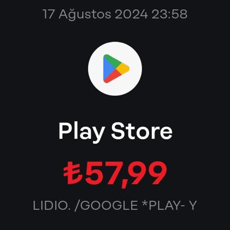 Lidio/Google Hesabımdan Habersiz Para Çekti
