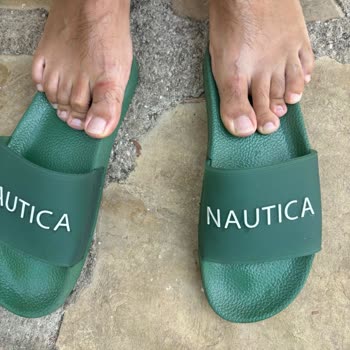 Nautica Terlik Ayak Parmak Üstü Kesilmesi!