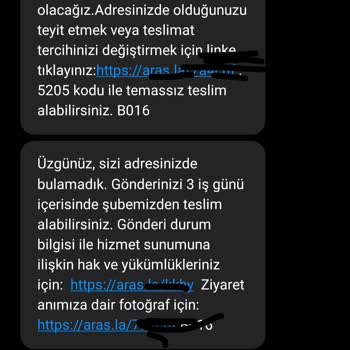 Aras Kargo Hiçbir Kargomu Getirmiyorlar