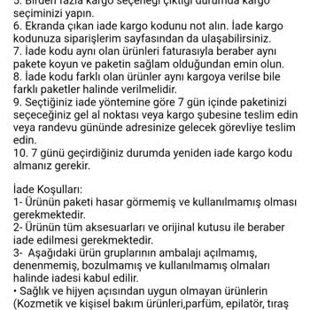 Trendyol Ücret İadesi Yapmıyor