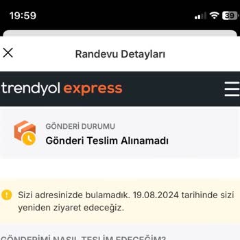 Trendyol Express Adresten Kargo Alma