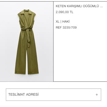 Zara İnternetten Alınan Ürün Ve Sonrasında Stokta Yok Deyip İptali