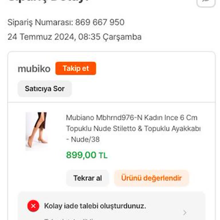 Mubiko Geç Gelen İade Süreci Ve Reddedilen Talep Mağduriyeti