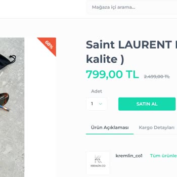 Kremlin Outlet Kalitesiz Ürün Ve Kötü Müşteri Hizmeti Deneyimi