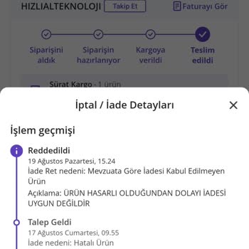 N11 Kirik Ürün Gönderdi