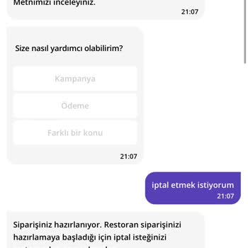 Cremeria Milano Getir Üzerinden Sipariş İptalinde Yaşanan Sorun Ve Geri Ödeme Problemi