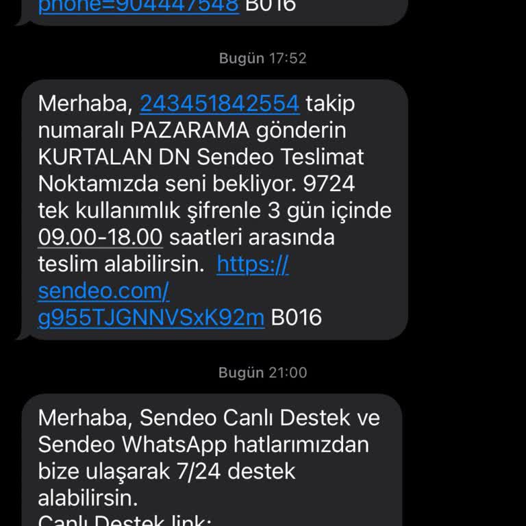 Sendeo Kargo'nun Yanlış Teslimat Noktası Sorunu