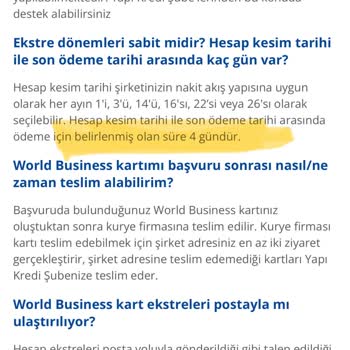 Yapı Kredi Ticari Kartla Alakalı Keyfi Kararları