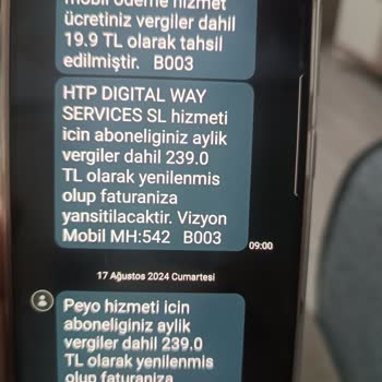 Yanlışlıkla Aktif Edilen Dijital Abonelikler ve Yüksek Fatura