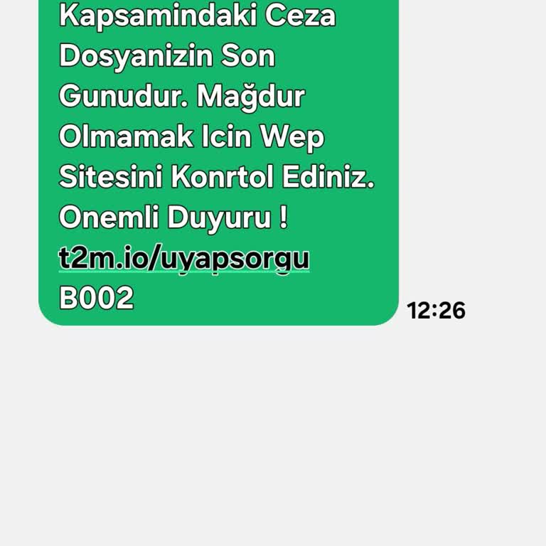 Cloud E Tıc (SMS) Sorumluluk Kabul Etmiyorum