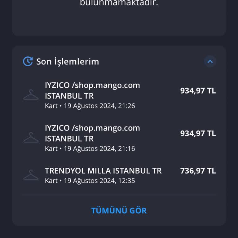 Mango Bir Siparişe İki Kez Ücret Çekmeleri!