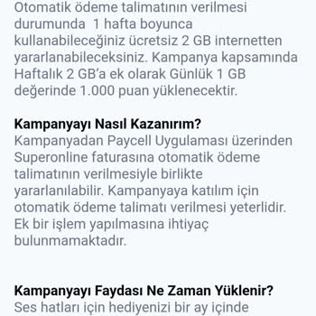 Turkcell Paycell'de Eksik İnternet Hediyesi