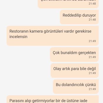 Trendyol Yemek Eksik Ürün Ve İade Sorunu Yaşadım