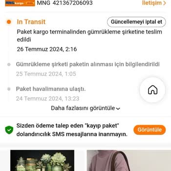 MNG Kargo Temu Gümrükleme Şirketine Teslim Edildi