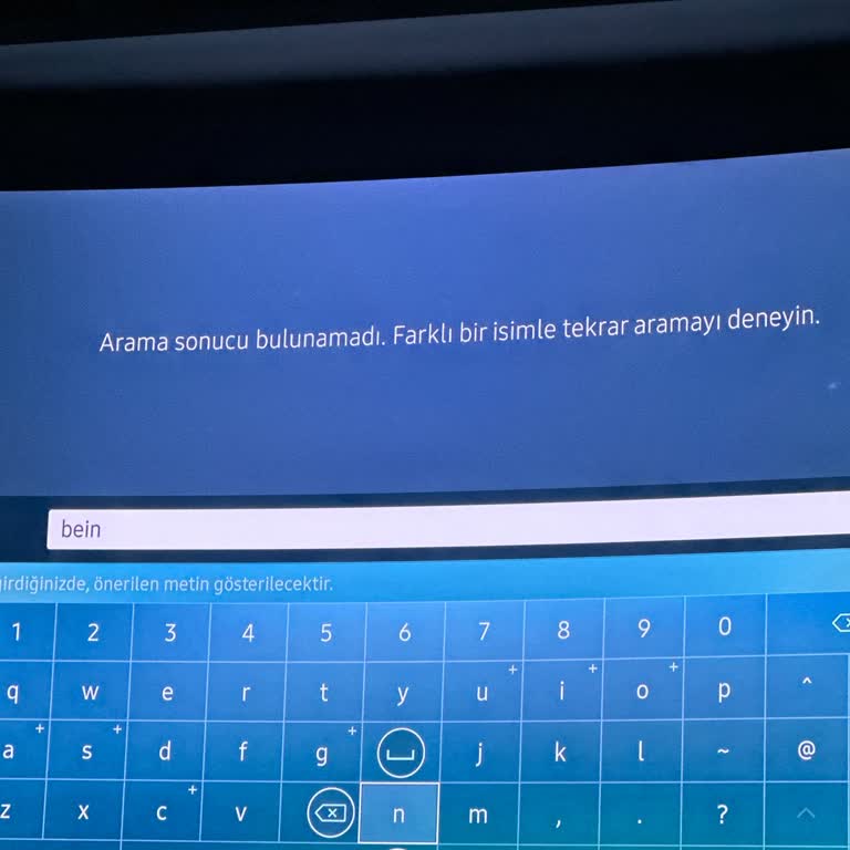 Samsung Bein Connect'i Bulunmuyor Uygulamalarda
