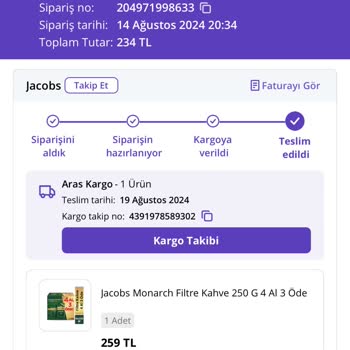 Jacobs Hediye Kaşığı Göndermedi