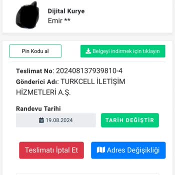 Dijital Kurye Kargo Gecikme Şikayeti