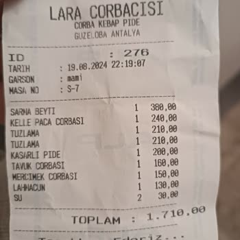 Lara Çorbacısı Haksız Kazanç
