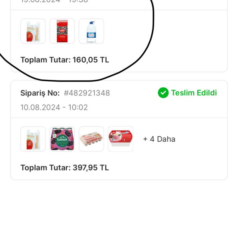 Migros İptal Paket Hk.