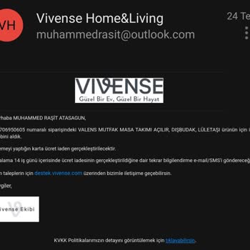 Vivense'den Aldığım Ürünler Ve İade Sürecindeki Sorunlar