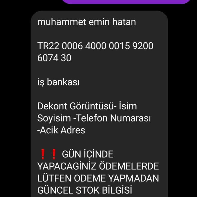 erdogdu.ayna Erdogdu. Ayna Para Alıp Siparişi Teslim Etmiyor