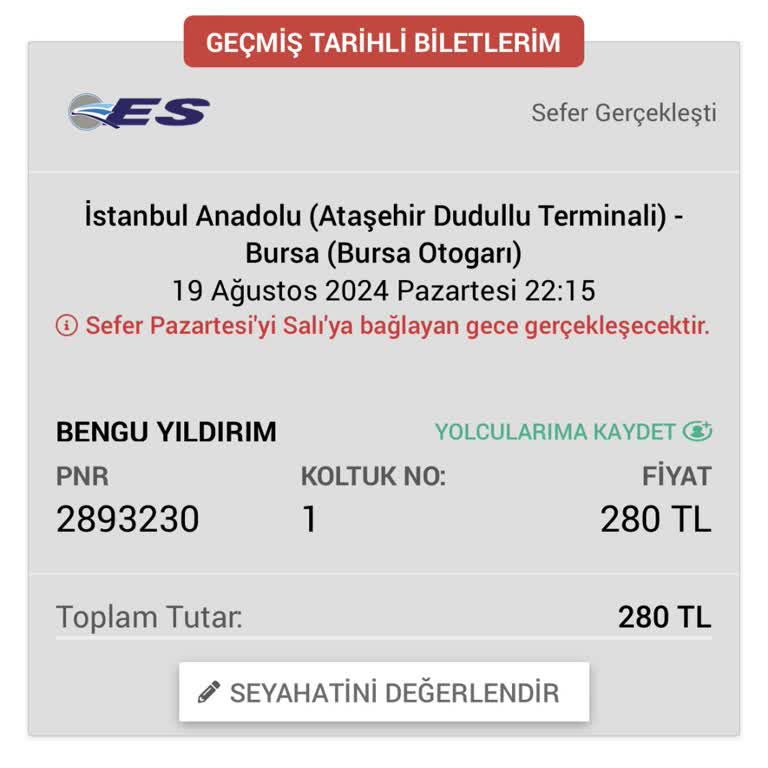 Obilet Ve Es Turizm: İptal Edilen Sefer Ve İade Edilmeyen Para