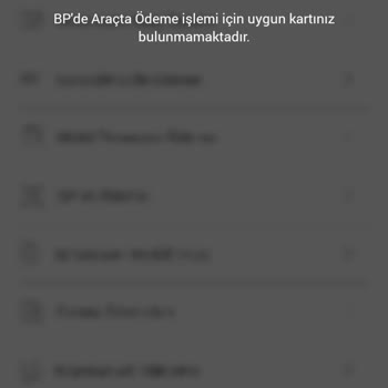 Garanti BBVA BonusFlaş Da BP De Araçta Paracard İle Ödeme Yapılamaması