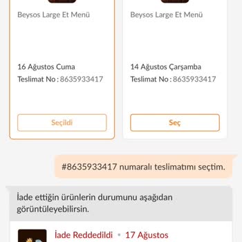 Trendyol Yemek Trendyol İşini Düzgün Yapmıyor