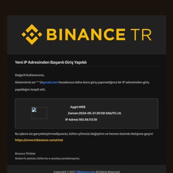 Binance TR Hesabımın Güvenliği Hakkında Ciddi Sorunlar