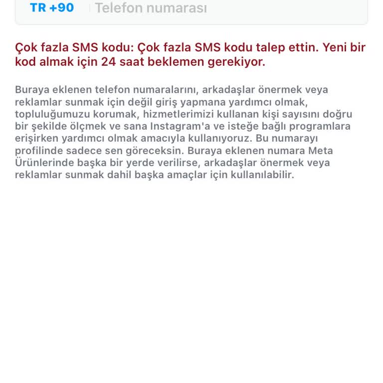 Instagram Askıya Alındı Kod Gelmiyor