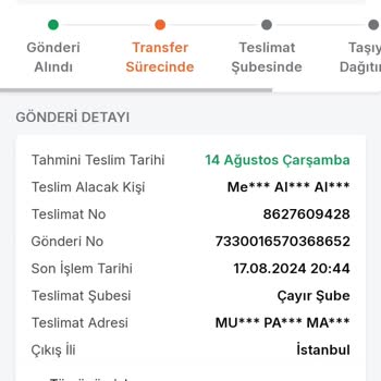 Trendyol Express Kargo 12.08.2024 Tarihinden Be